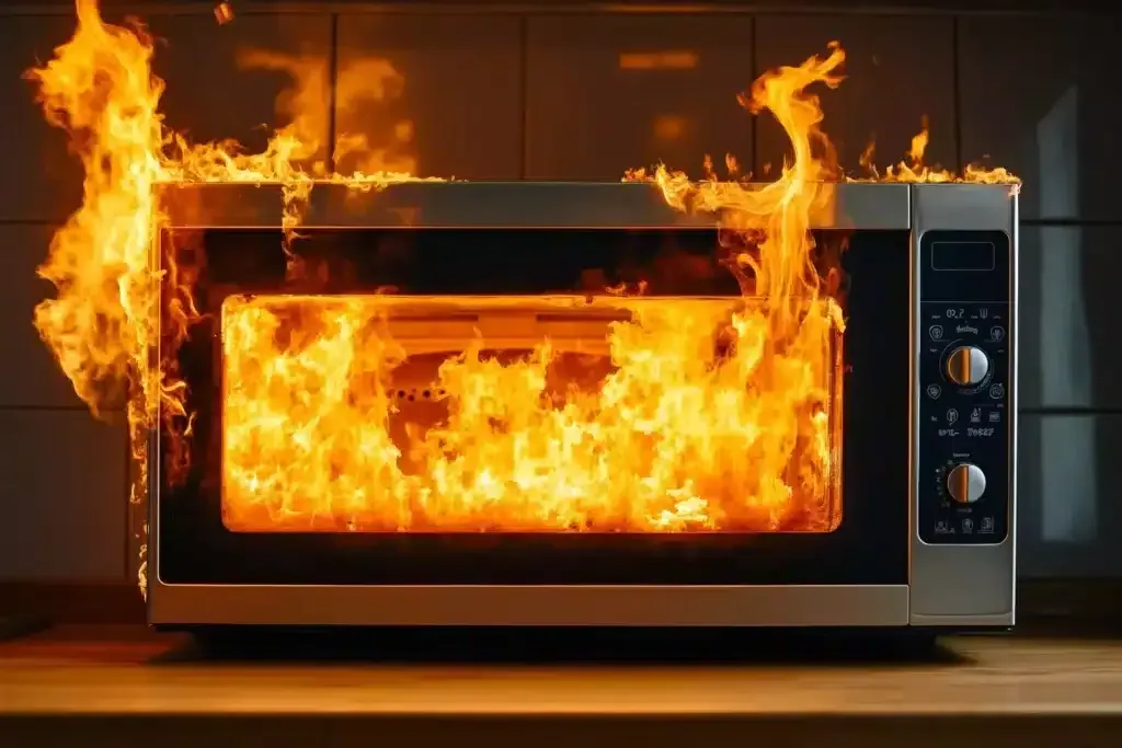 The hidden danger of your kitchen microwave — fire risks to watch for